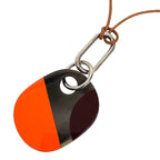 Hermes Buffalo Horn Pendant Necklace — view 2