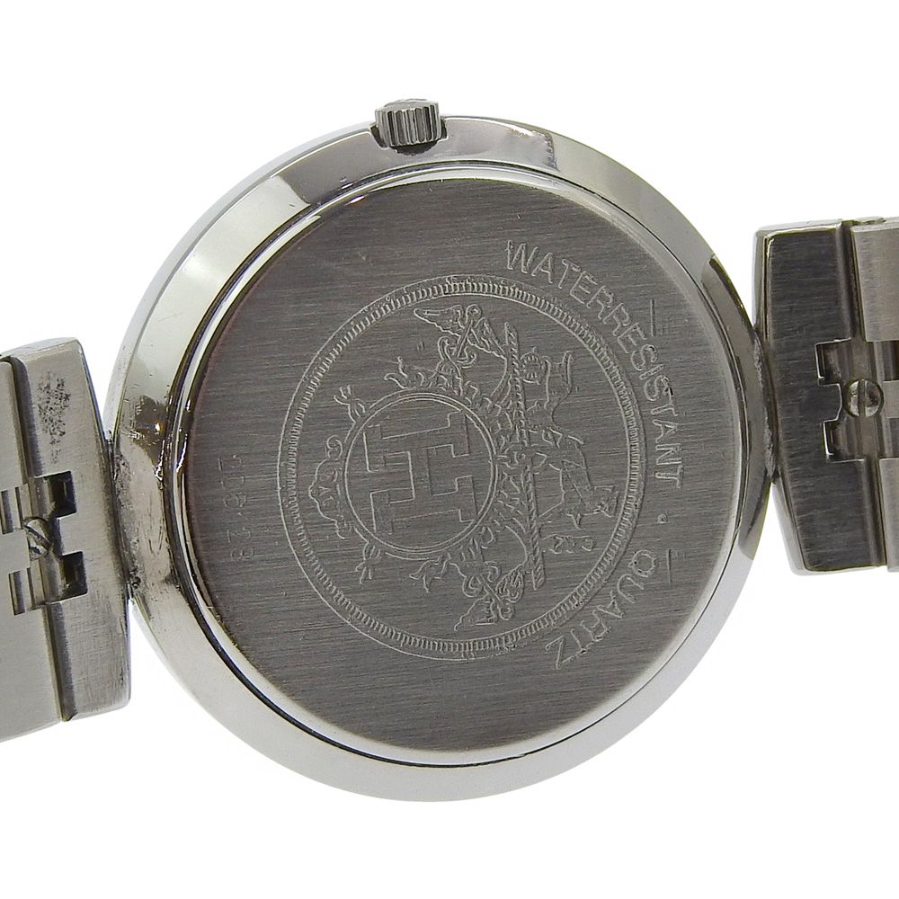 Hermes Stainless Steel Quartz Analog Display Ivory Dial Watch — view 6