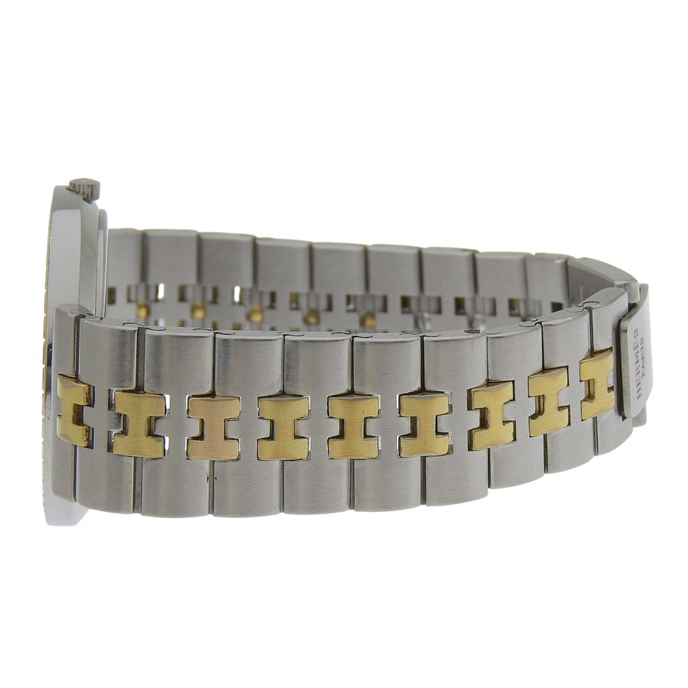 Hermes Stainless Steel Quartz Analog Display Ivory Dial Watch — view 4