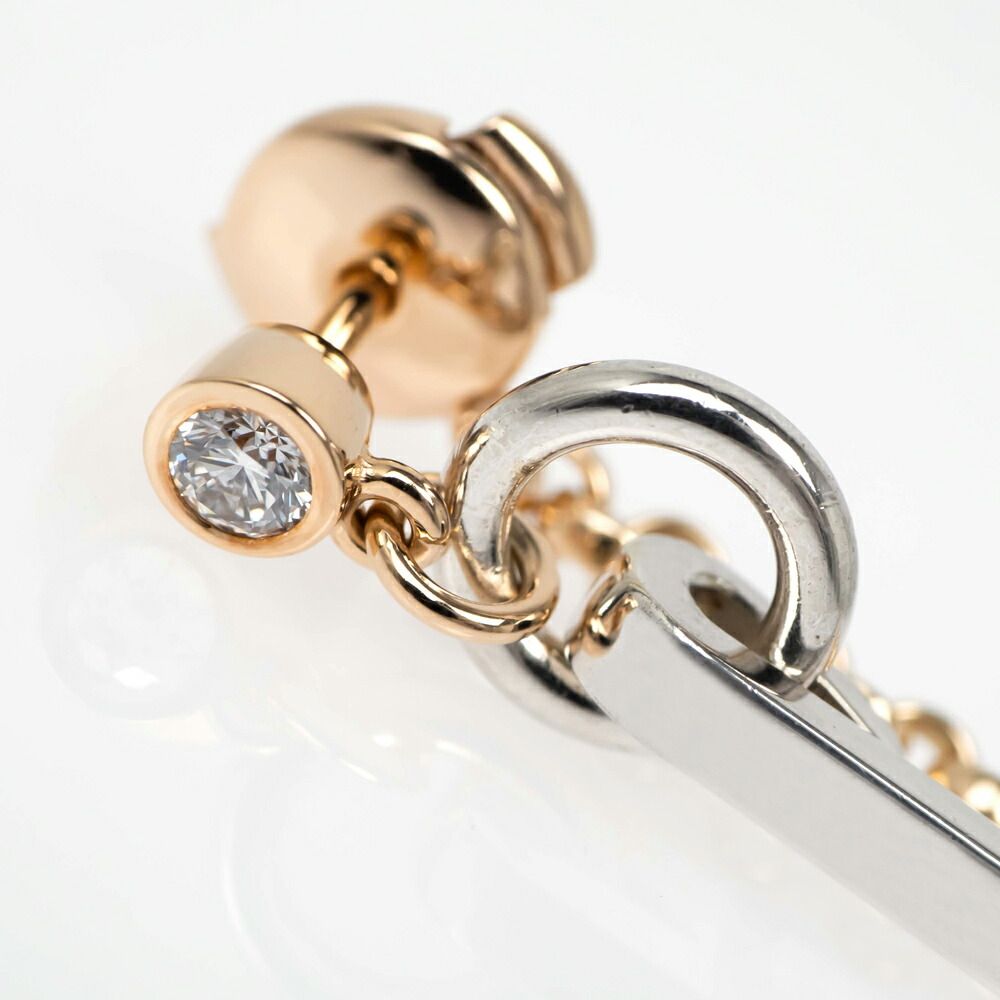 Hermes Single Earrings Mixed-and-h Clou de Forge 18K Pink — view 4