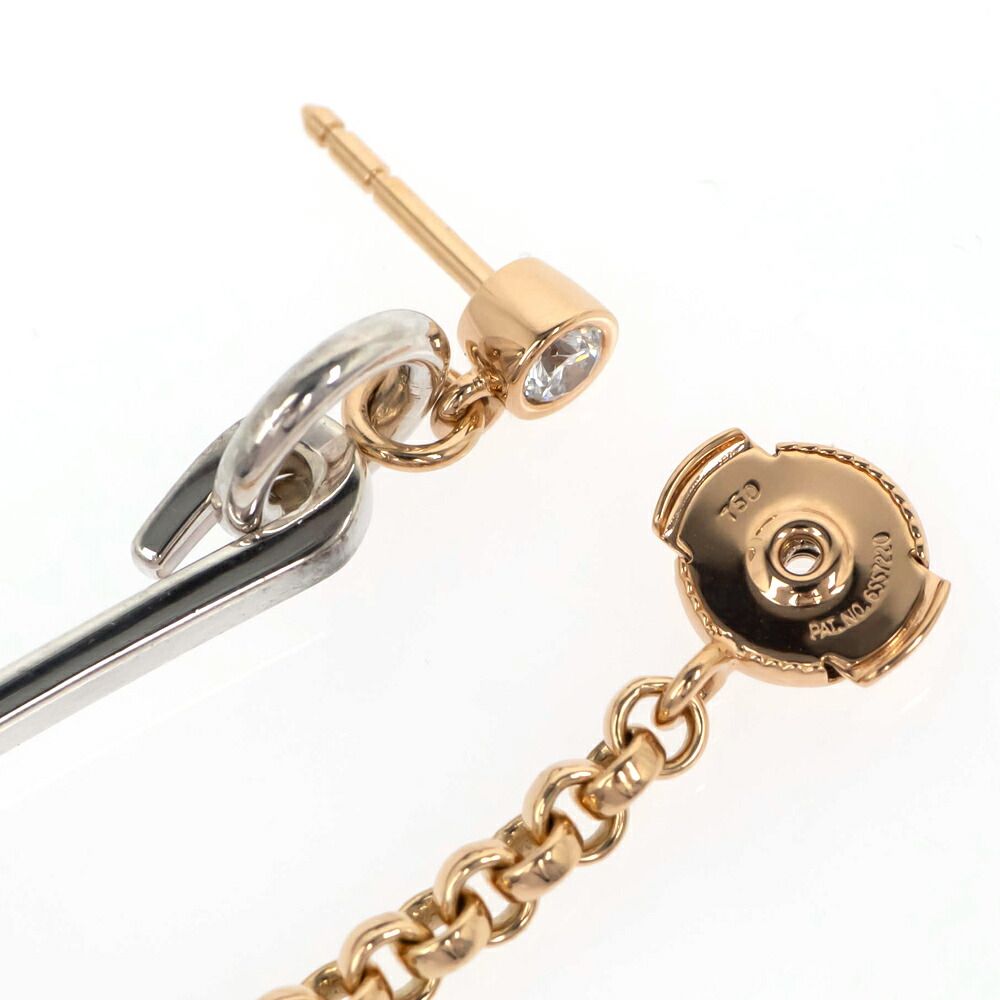 Hermes Single Earrings Mixed-and-h Clou de Forge 18K Pink — view 9
