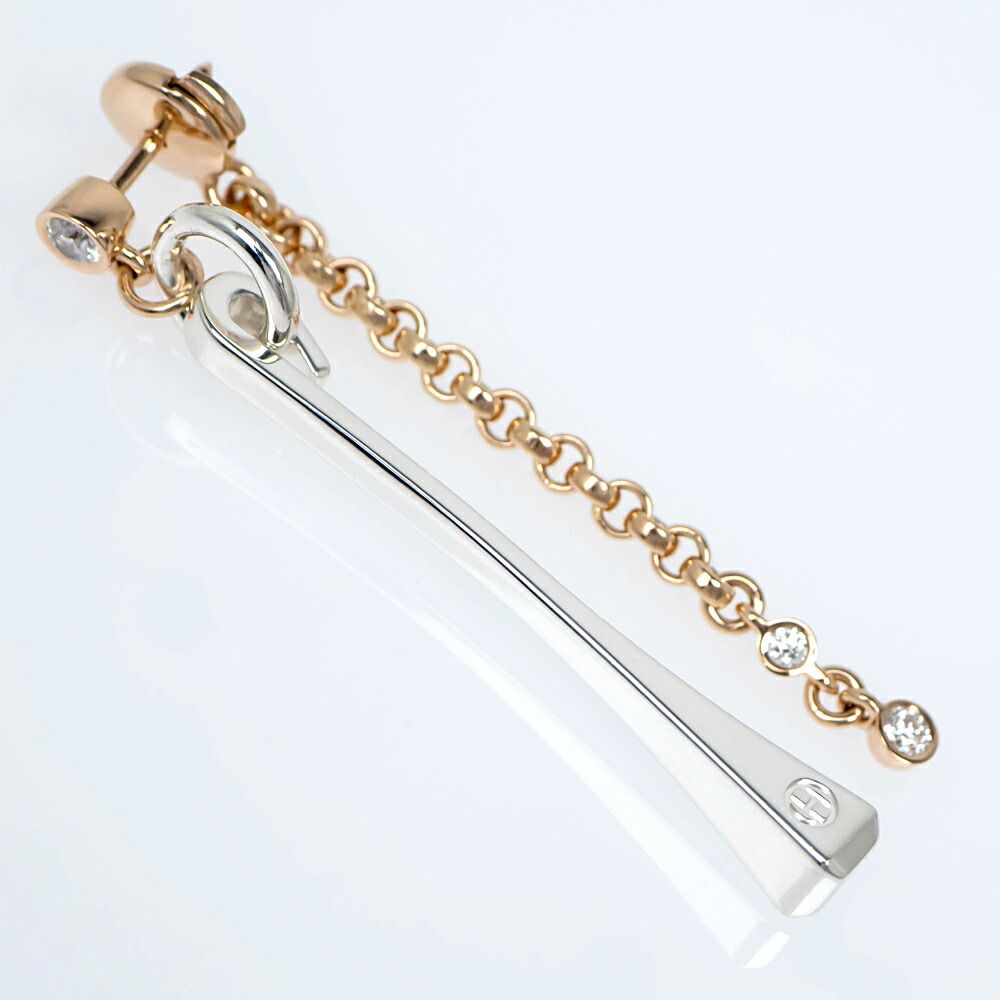 Hermes Single Earrings Mix-and-h Clou de Forge Diamond — view 2