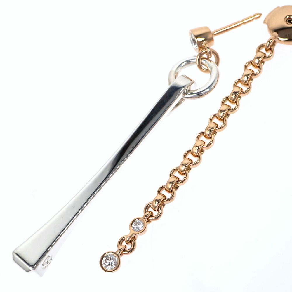 Hermes Single Earrings Mix-and-h Clou de Forge Diamond — view 7