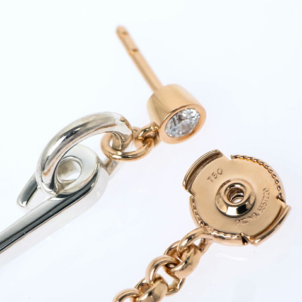 Hermes Single Earrings Mix-and-h Clou de Forge Diamond — view 9