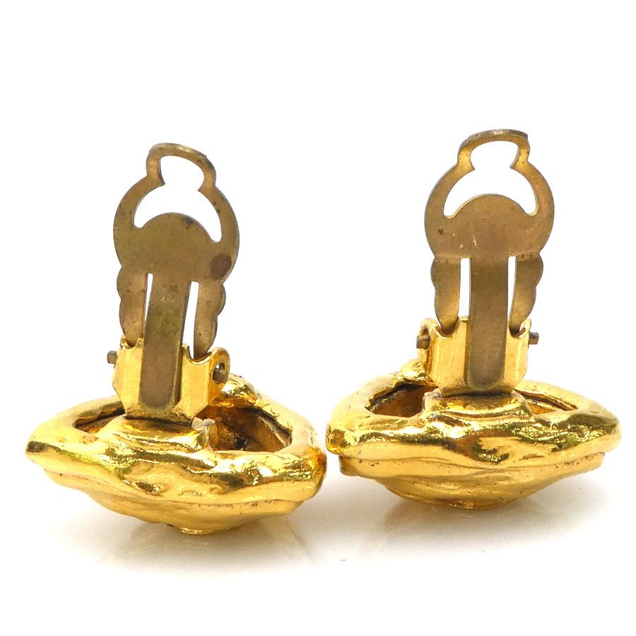Chanel Earrings CC Logo Gold Plated — view 6