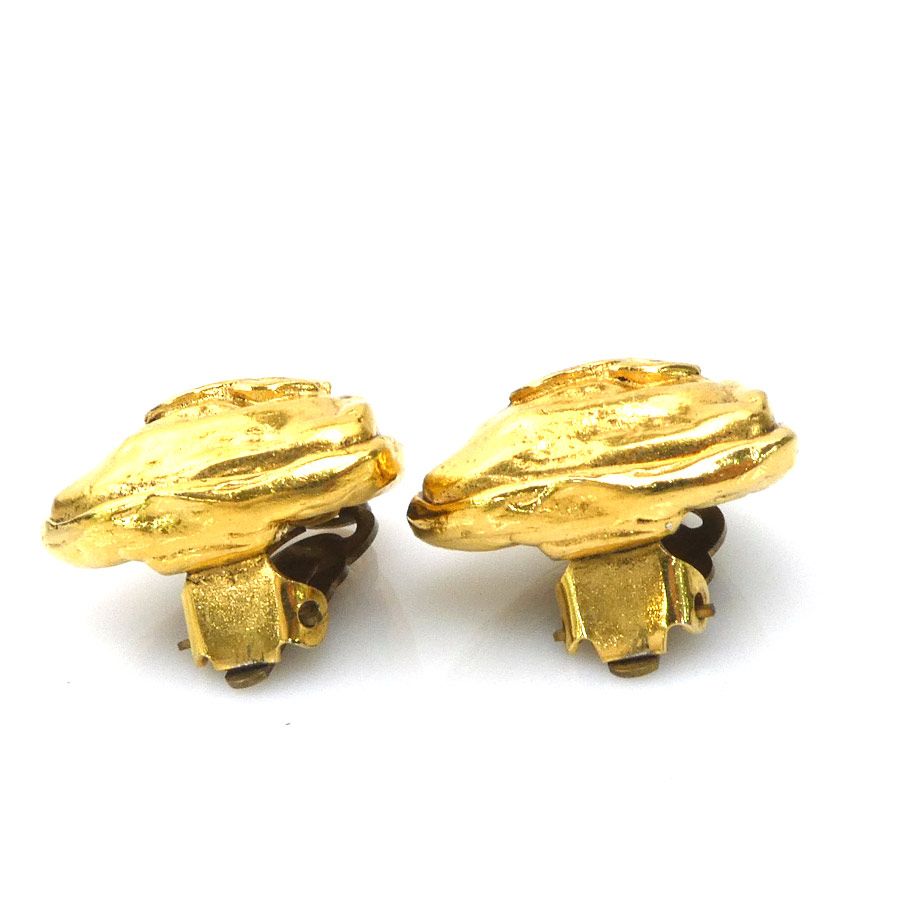 Chanel Earrings CC Logo Gold Plated — view 4