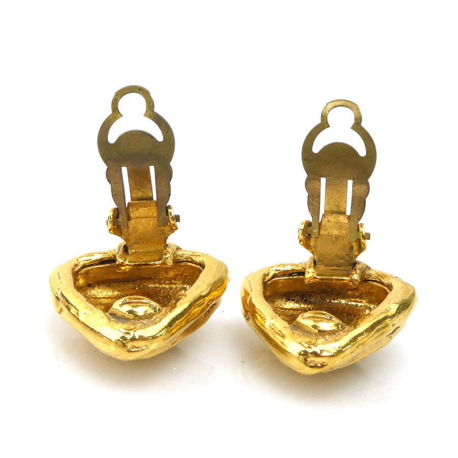Chanel Earrings CC Logo Gold Plated — view 5