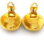 Chanel Earrings CC Logo Gold Plated — view 6