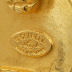 Chanel Earrings CC Logo Gold Plated — view 7