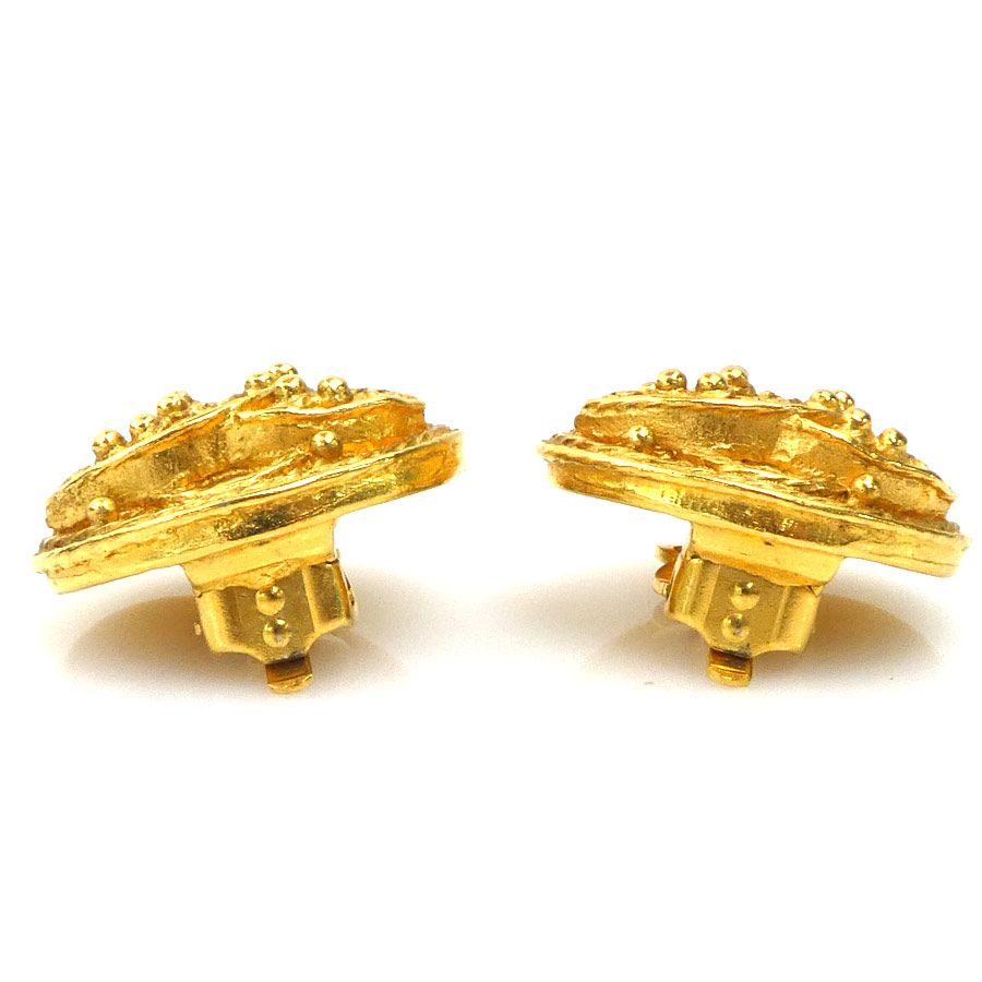 Chanel Earrings CC Logo Gold Plated — view 3