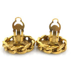 Chanel Earrings CC Logo Gold Plated — view 5