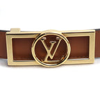 Louis Vuitton Dauphine Reversible Belt Monogram Brown — view 3