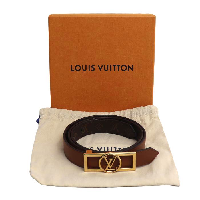 Louis Vuitton Dauphine Reversible Belt Monogram Brown — view 7