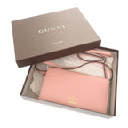 Gucci Swing Leather Pink Shoulder Wallet — view 2