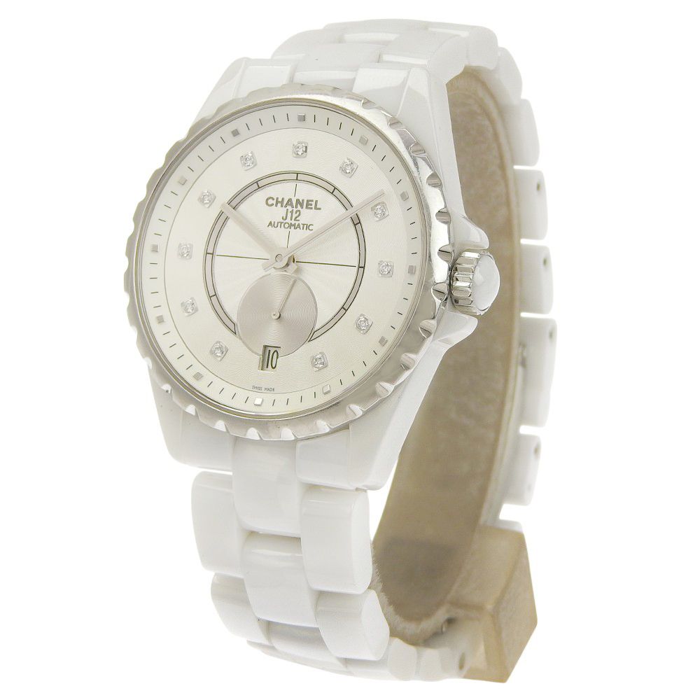 Chanel Diamond White Ceramic Watch — view 2