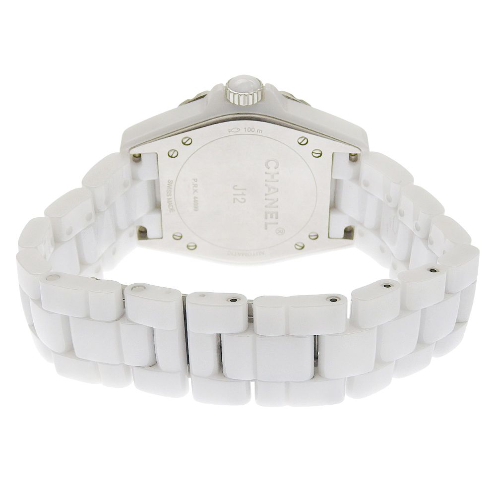 Chanel Diamond White Ceramic Watch — view 7
