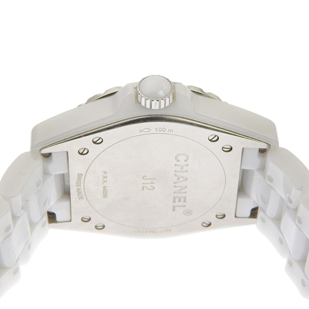 Chanel Diamond White Ceramic Watch — view 8