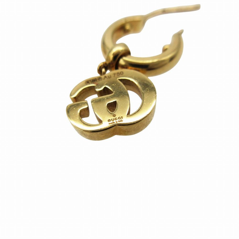 Gucci 18K Yellow Gold Earrings Double Hoop — view 5