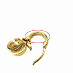 Gucci 18K Yellow Gold Earrings Double Hoop — view 7