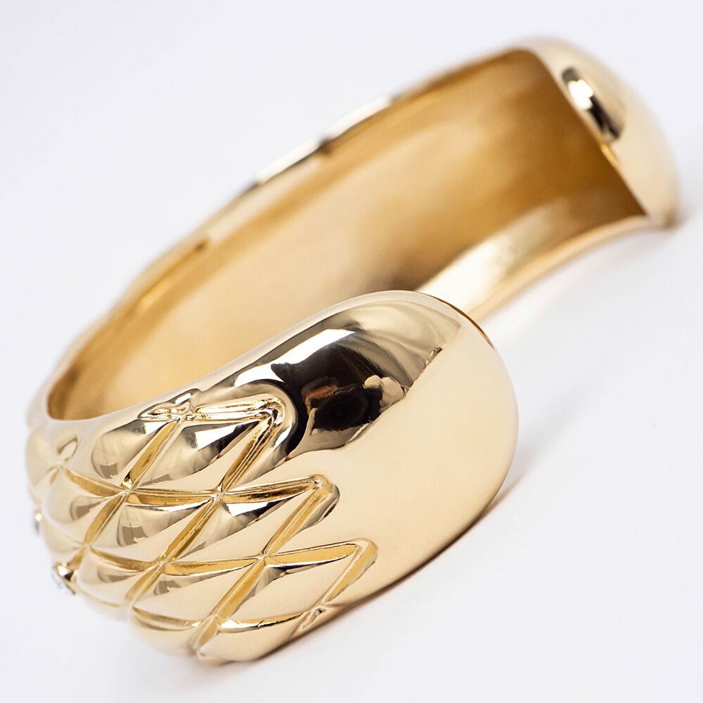Chanel P Spring Collection Bangle Gold Bracelet — view 4