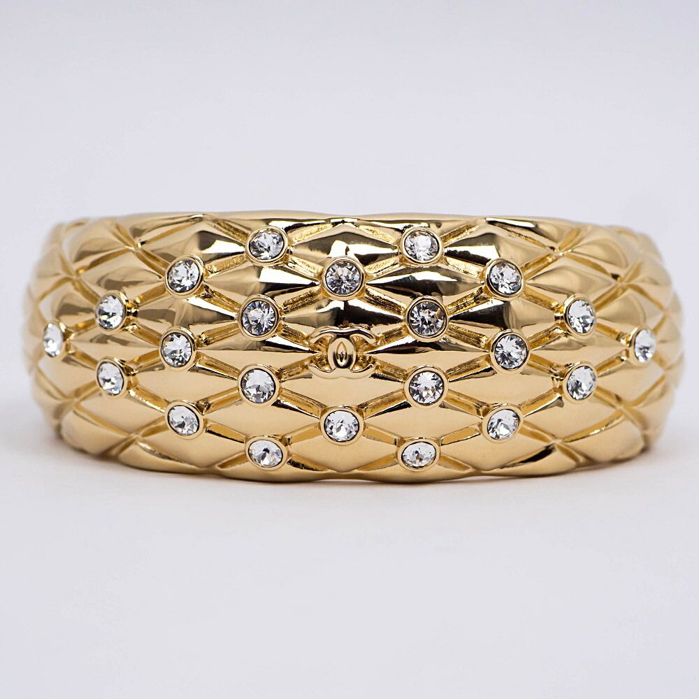 Chanel P Spring Collection Bangle Gold Bracelet — view 8