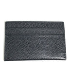 Louis Vuitton Card Case Holder Double Taiga Leather Black — view 2
