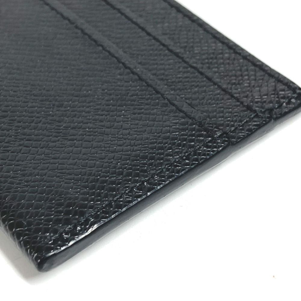 Louis Vuitton Card Case Holder Double Taiga Leather Black — view 5