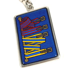 Hermes Key Holder Logo Enamel Metal Silver — view 4