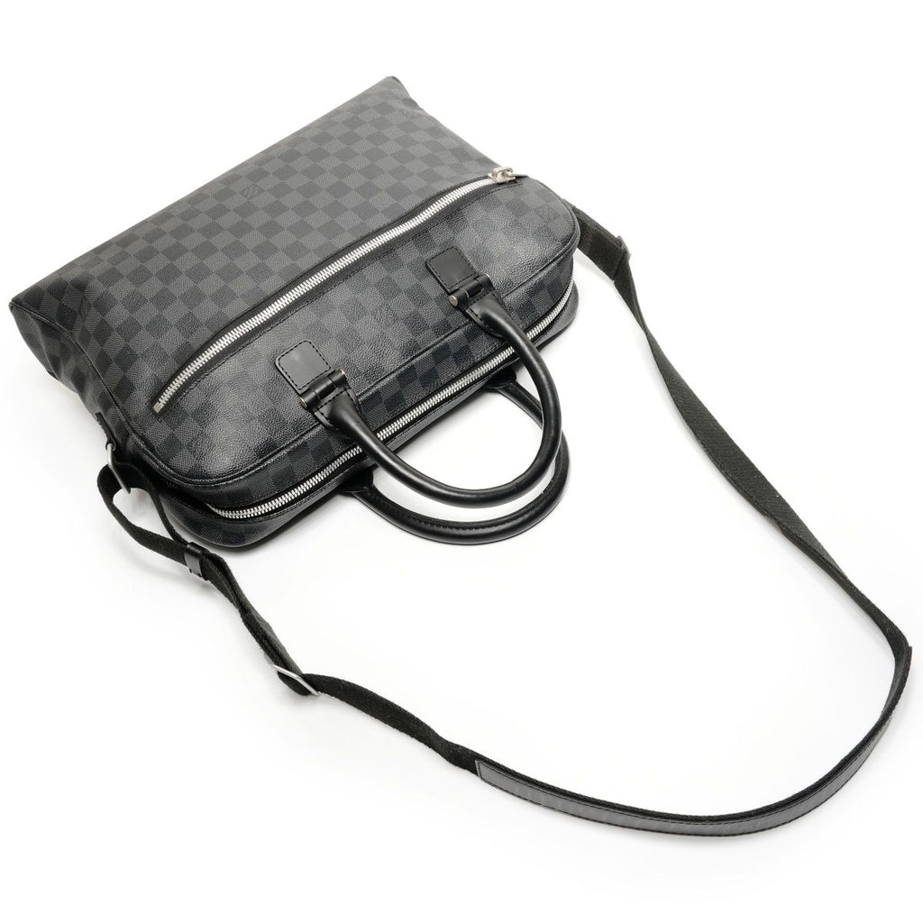 Louis Vuitton Shoulder Bag Damier Graphite Horizon — view 8