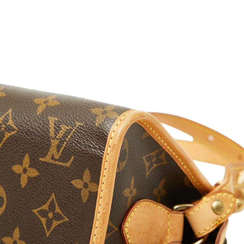 Louis Vuitton Monogram Popincourt Long Crossbody Shoulder Bag Brown — view 4