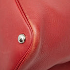 Prada Tote Shoulder Bag Red Leather — view 4