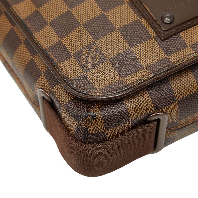 Louis Vuitton Damier Brooklyn PM Brown Leather — view 6