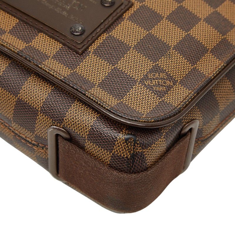 Louis Vuitton Damier Brooklyn PM Brown Leather — view 5
