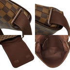 Louis Vuitton Damier Brooklyn PM Brown Leather — view 9