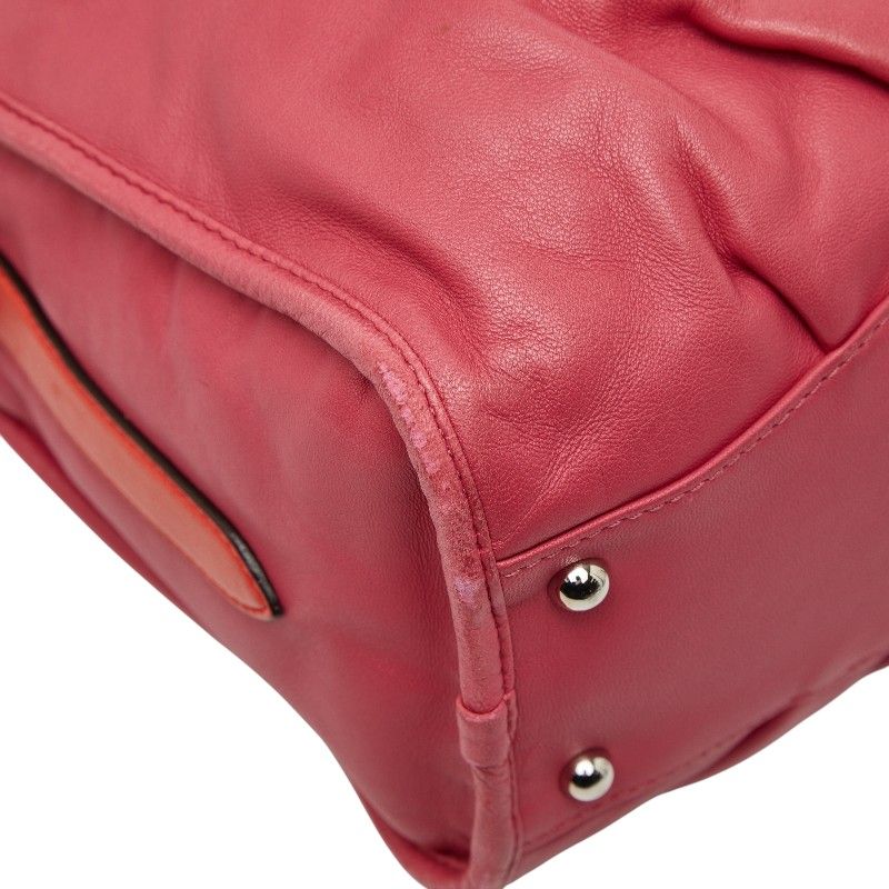 Loewe Anagram Tassel Shoulder Bag 2-Way Pink Red Leather — view 5
