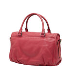 Loewe Anagram Tassel Shoulder Bag 2-Way Pink Red Leather — view 2