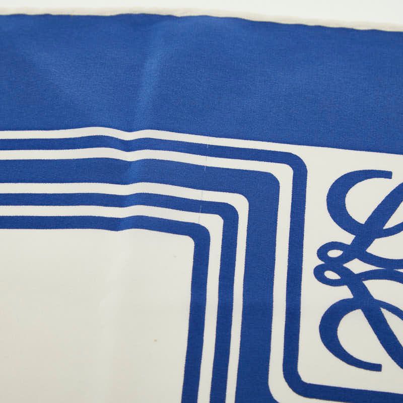 Loewe Anagram Ivory Blue Silk — view 3