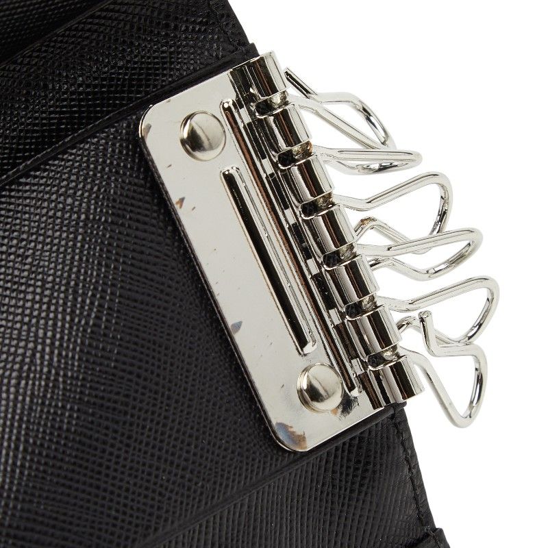 Prada 6 Key Case Black Nylon Holder — view 6