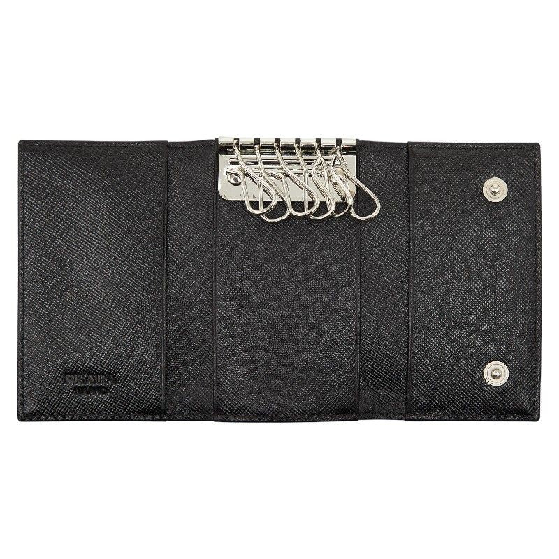 Prada 6 Key Case Black Nylon Holder — view 7