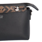 Fendi by the Way Mini Shoulder Bag Leather Black Brown — view 7