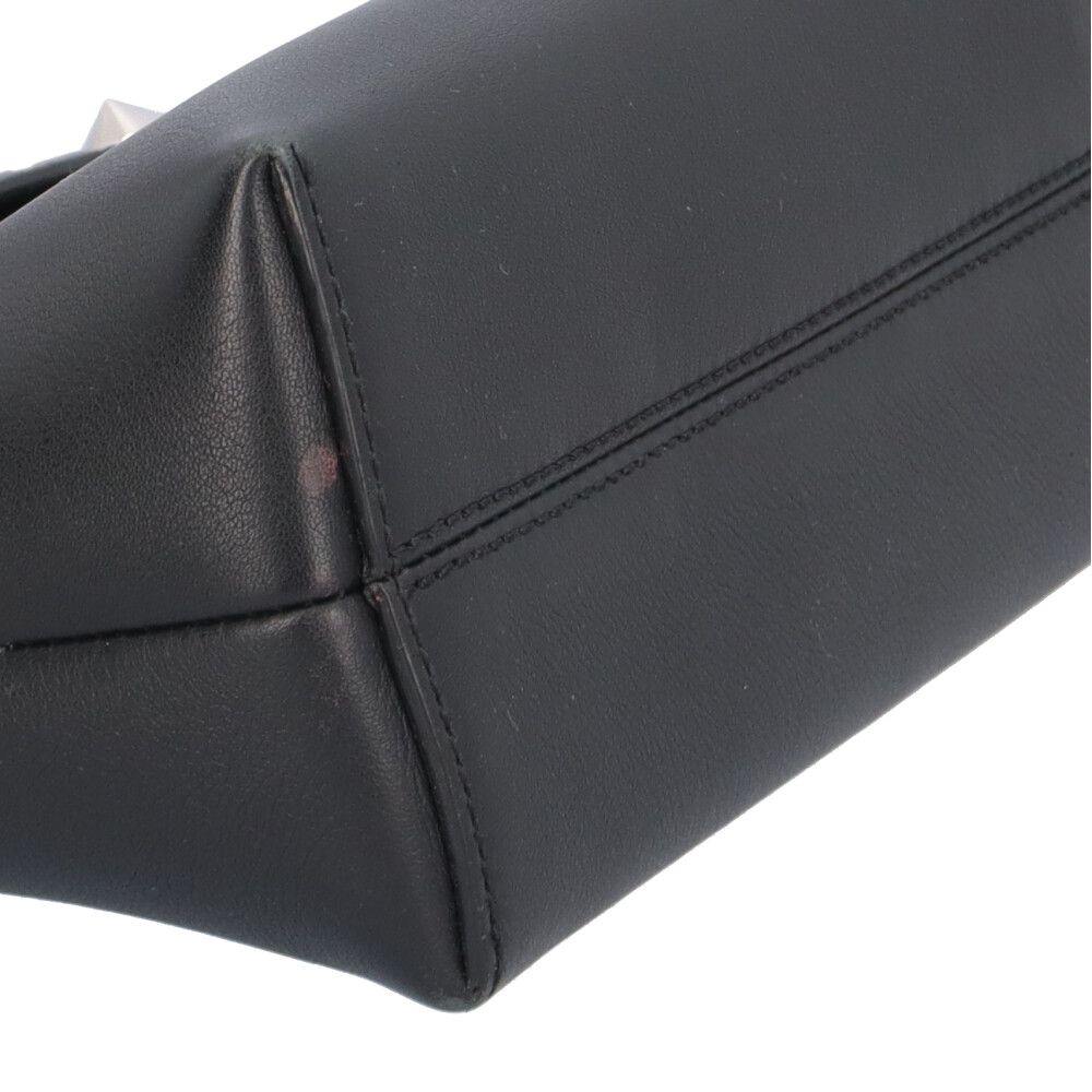 Fendi by the Way Mini Shoulder Bag Leather Black Brown — view 8