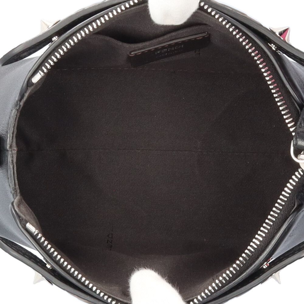 Fendi by the Way Mini Shoulder Bag Leather Black Brown — view 6