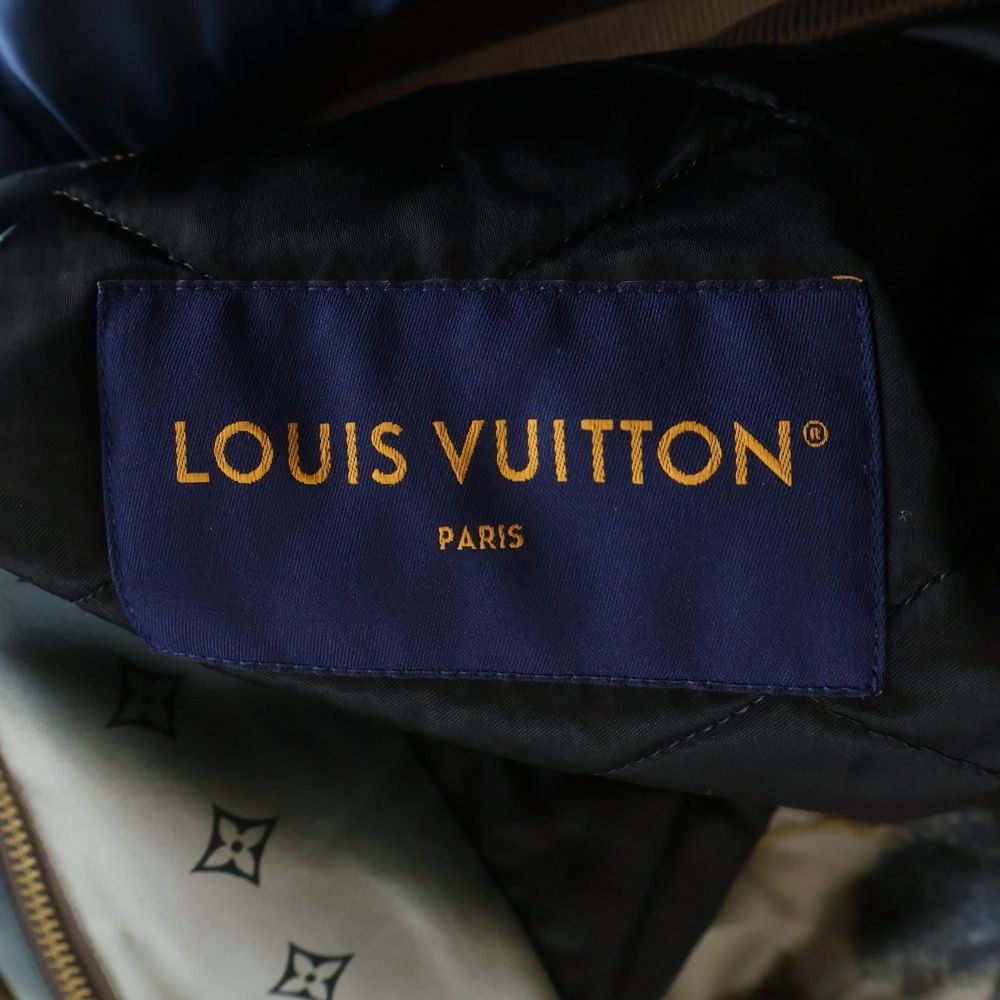 Louis Vuitton Silk Scarf Lining Quilted All Over Pattern Veneer Jacket — view 6