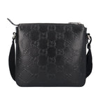 Gucci Messenger Bag GG Embossed Leather Black — view 3