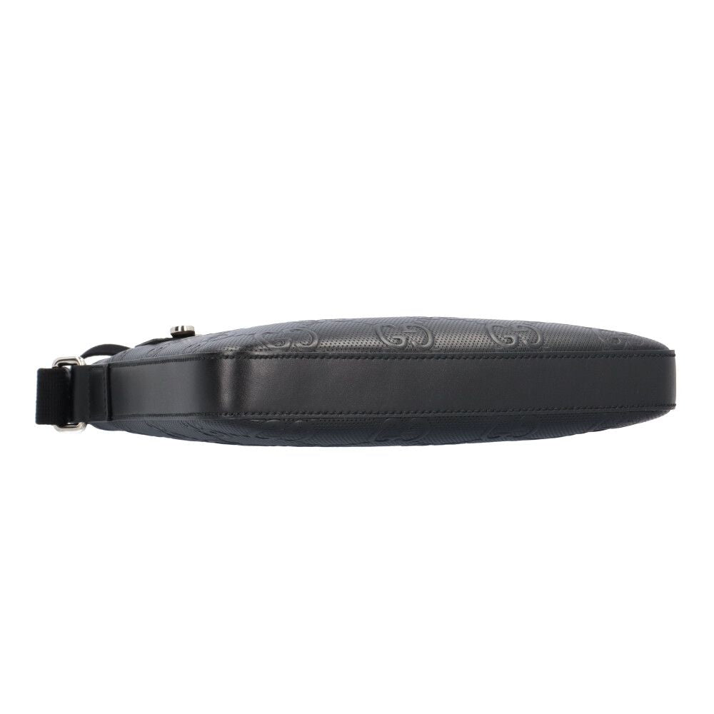 Gucci Messenger Bag GG Embossed Leather Black — view 5