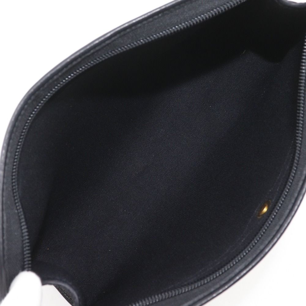 Dior Honeycomb Pattern Vintage Black Clutch — view 6
