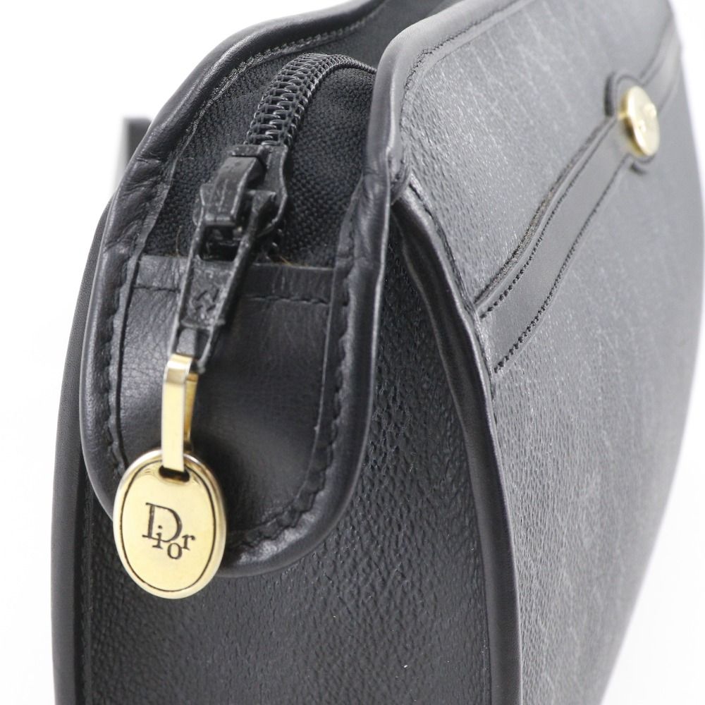Dior Honeycomb Pattern Vintage Black Clutch — view 5