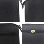 Dior Honeycomb Pattern Vintage Black Clutch — view 9