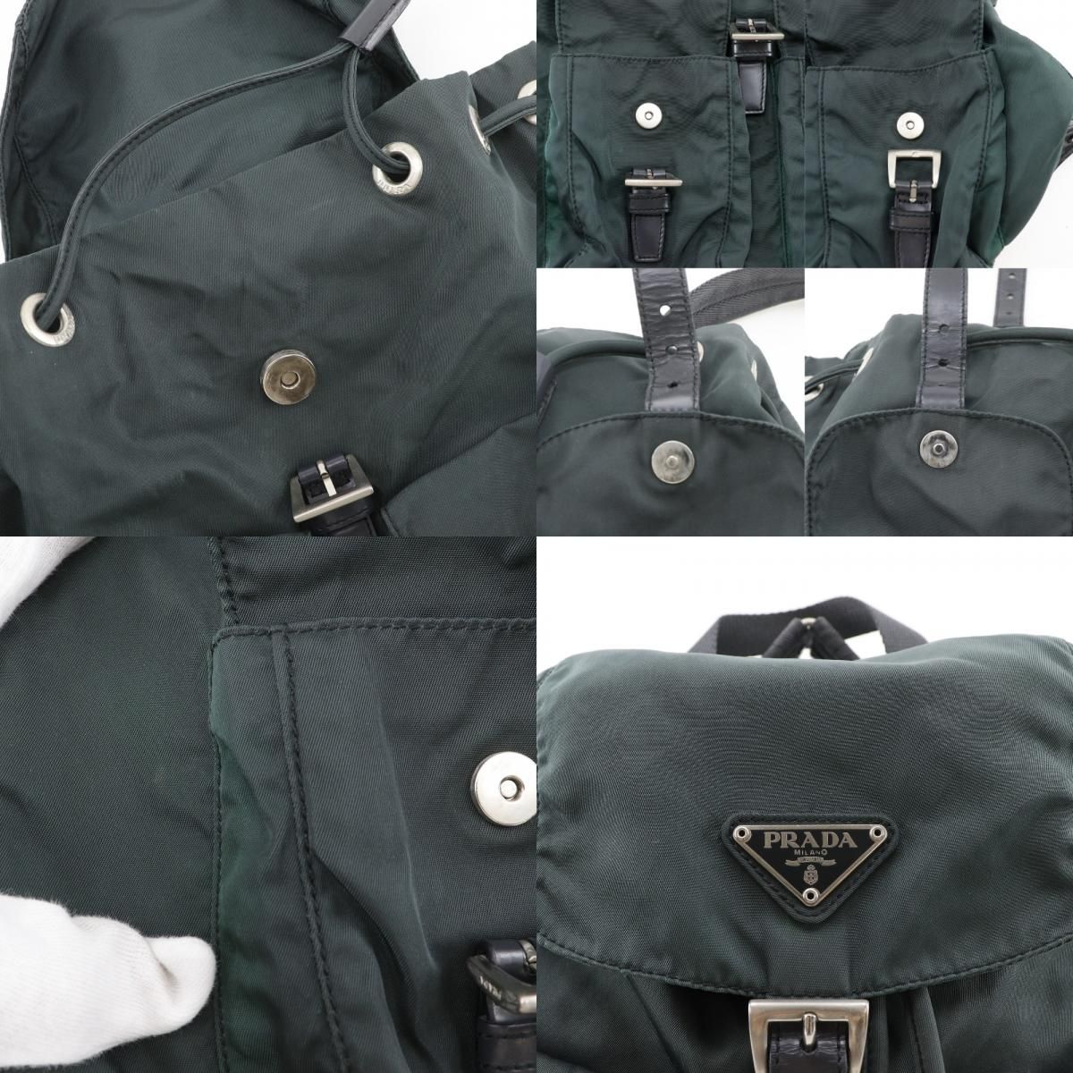 Prada Nylon Green Backpack — view 9