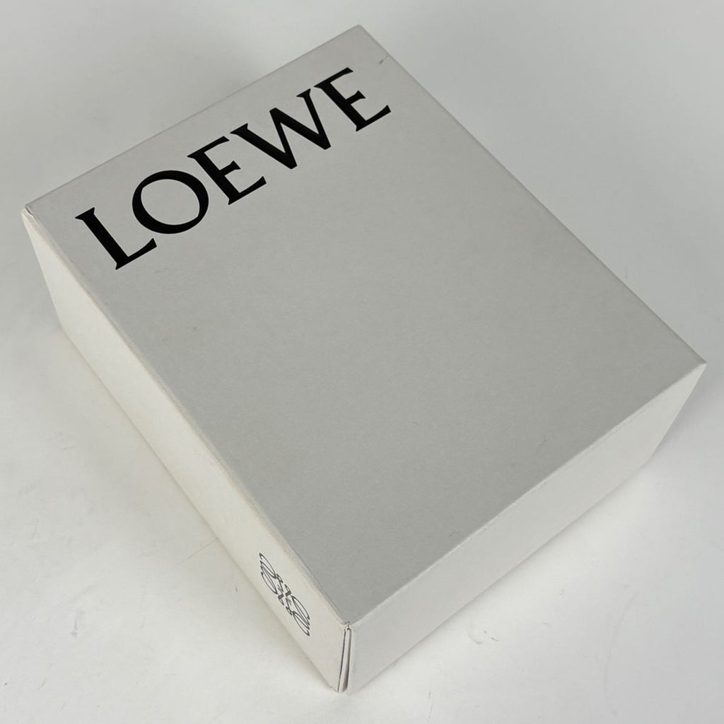 Loewe Scarf Anagram Wool Silk Polyurethane Navy — view 6
